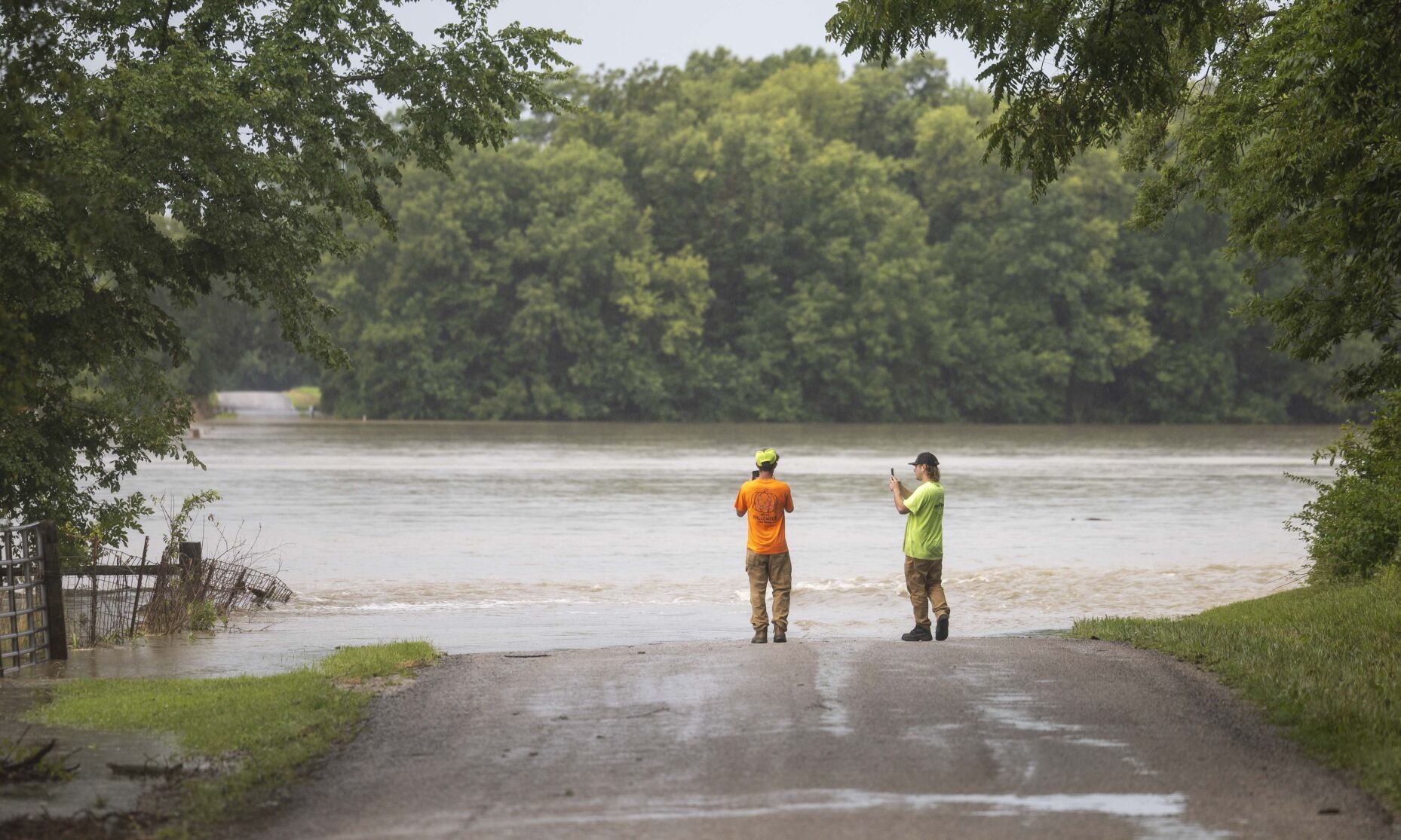 Flooding in Nashville, Illinois
